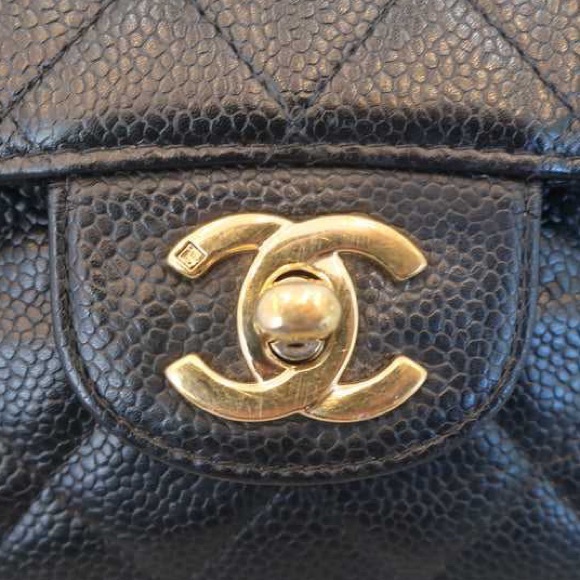 Vintage Chanel small flap caviar - Picture 6 of 12